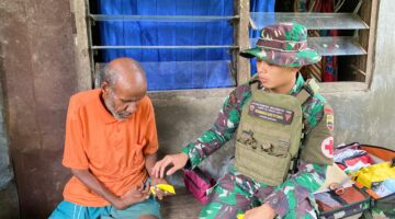 Berbagi Kasih di Perbatasan Papua bersama Brajasakti