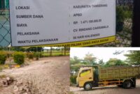 Proyek Penataan Stadion Mini Sepatan Timur Rusak Jalan yang Sudah Baik, Ketua KOK: Saya Belum Tahu Karena Pelaksananya Belum Bertemu Saya