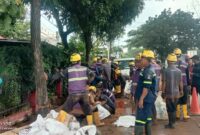 Garcep Perumdam TKR Tangerang, Atasi Pipa Bocor Di Jalan Imam Bonjol Karawaci