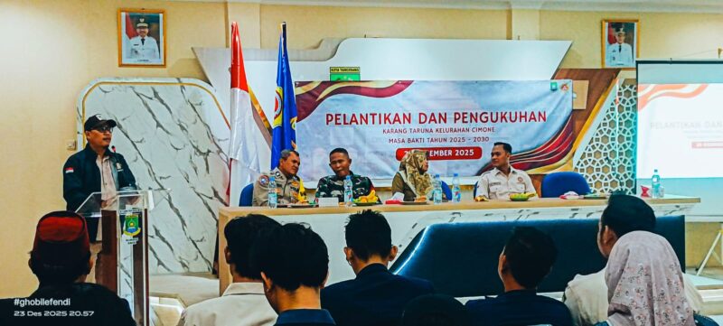 Ade Firmansyah Resmi Dilantik sebagai Ketua Karang Taruna Kelurahan Cimone Periode 2025–2030