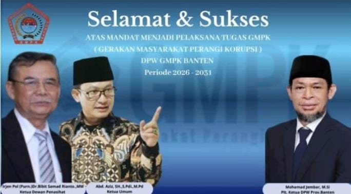 Mohamad Jembar Resmi Pimpin GMPK Banten: Siap Perangi Korupsi 