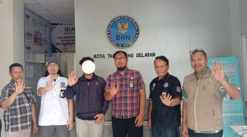 Pendampingan GANN dan Ketua DPD Partai Kedaulatan Rakyat Terhadap Korban Penyalahgunaan Obat Golongan G di BNN Kota Tangerang Selatan
