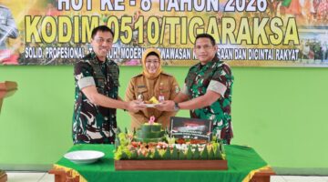 Hadiri Tasyakuran HUT Ke-8 Kodim 0510 Tigaraksa, Wabup: Momentum Untuk Menguatkan Sinergi dan Kolaborasi