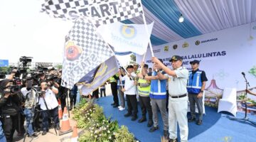 Dukung Kelancaran Mudik 2026, Jasa Raharja Hadir di Flag Off One Way Nasional 2026