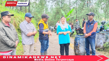 Penanganan Darurat Ambruknya Jembatan Kalibuntu Desa Cilibur, Bupati Instruksikan Dibangun Jembatan Semi Permanen