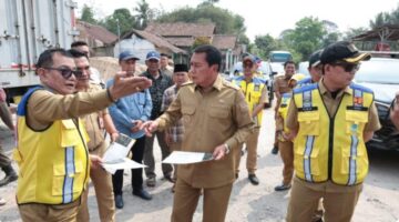 Tinjau Rekonstruksi Jalan Cangkudu–Cisoka, Bupati Tangerang Targetkan 1,38 Kilometer Rampung Akhir 2026