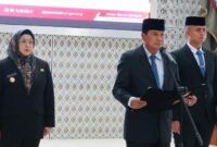 Bupati Tangerang Moch. Maesyal Rasyid melantik dan mengambil sumpah enam Pejabat Pimpinan Tinggi Pratama (Eselon II) di lingkungan Pemerintah Kabupaten Tangerang. Pelantikan tersebut dilaksanakan di Aula Pendopo Bupati Tangerang, Jumat (31/7/26), 